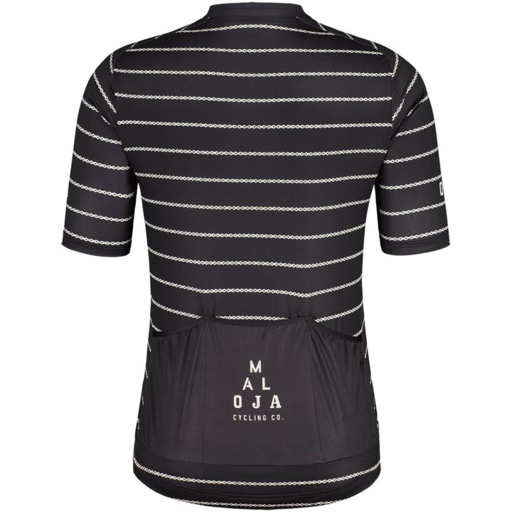 Maillot mangas cortas BishornM. negro - blanco MALOJA