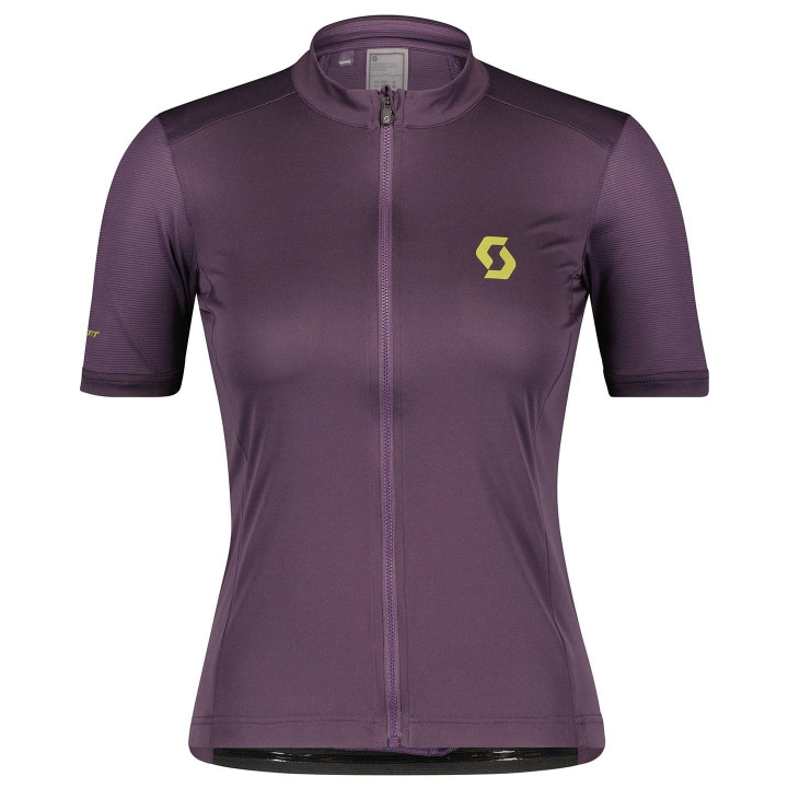 Maillot corto de ciclismo para mujer SCOTT Endurance 10 en lila, comodidad y estilo en cada ruta