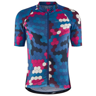 Maillot de ciclismo corto CRAFT ADV Endur Graphic en azul, comodidad y estilo para tus rutas