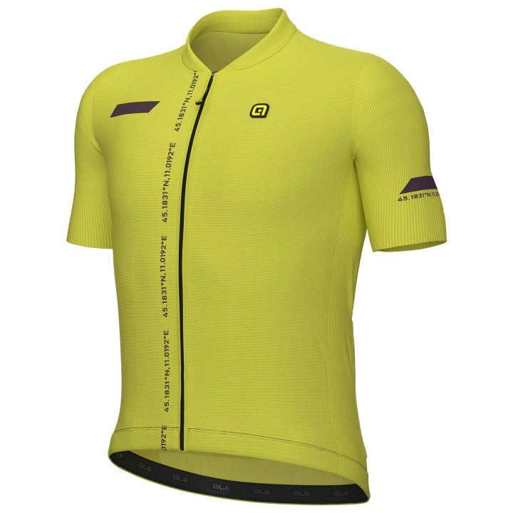 Maillot corto ALÉ Follow Me verde neón: comodidad y estilo para tus rutas en bici