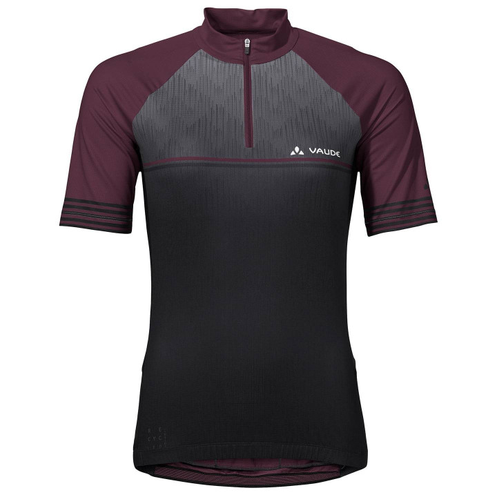 Maillot de ciclismo corto para mujer VAUDE Posta HZ II en lila y negro
