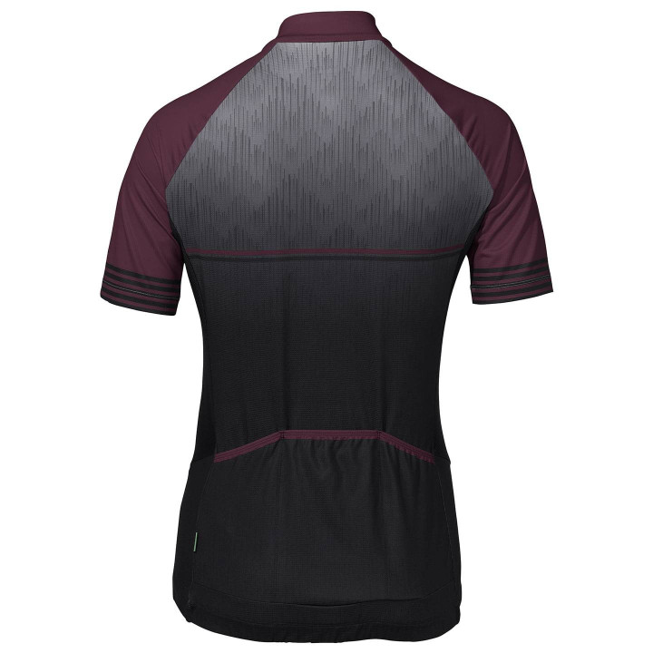 Maillot de ciclismo corto para mujer VAUDE Posta HZ II en lila y negro