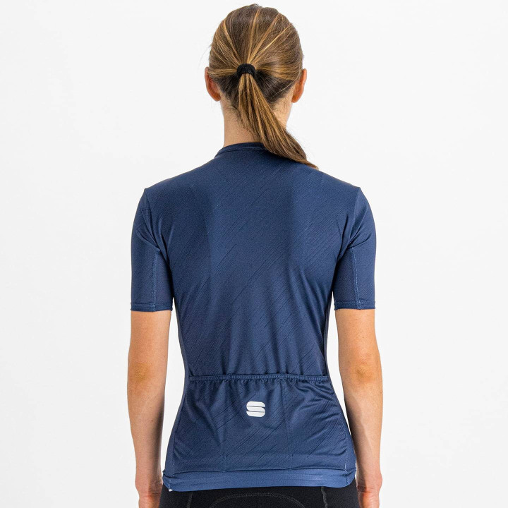 Maillot corto de ciclismo para mujer Flare azul de SPORTFUL, comodidad y estilo en tus rutas