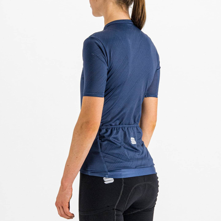 Maillot corto de ciclismo para mujer Flare azul de SPORTFUL, comodidad y estilo en tus rutas