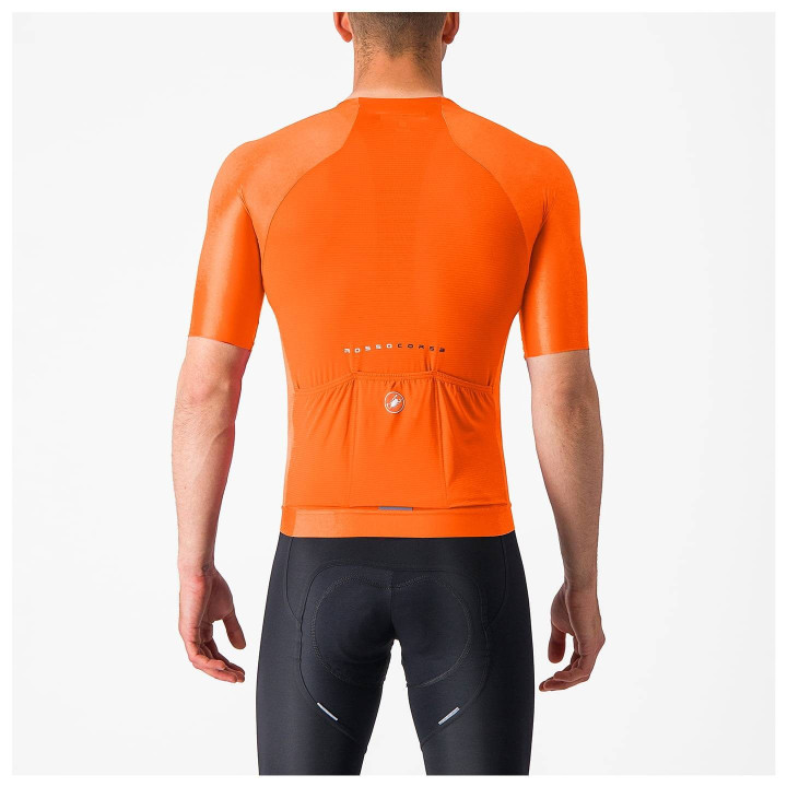 Maillot corto Aero Race 7.0 naranja de CASTELLI, ideal para ciclistas exigentes