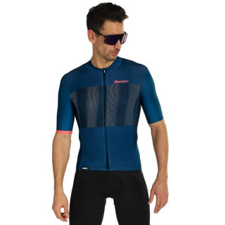 Maillot de ciclismo SANTINI Tono Flusso azul: comodidad y estilo para tus rutas