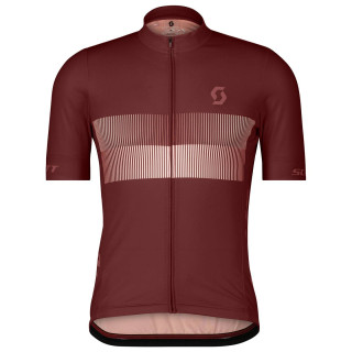 Maillot corto SCOTT RC Team 10 burdeos para ciclistas que buscan estilo y confort