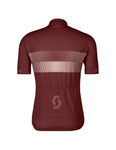 Maillot corto SCOTT RC Team 10 burdeos para ciclistas que buscan estilo y confort 2