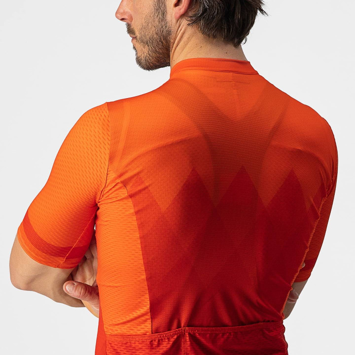 Maillot corto CASTELLI A Tutta rojo: comodidad y estilo para tus rutas en bici