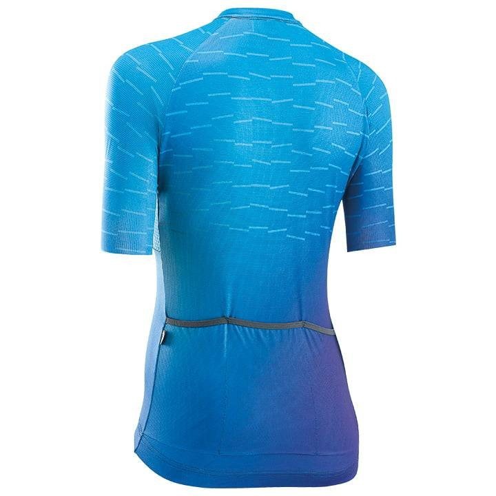 Maillot corto mujer Blade lila-azul de Northwave: comodidad y estilo en cada pedaleada