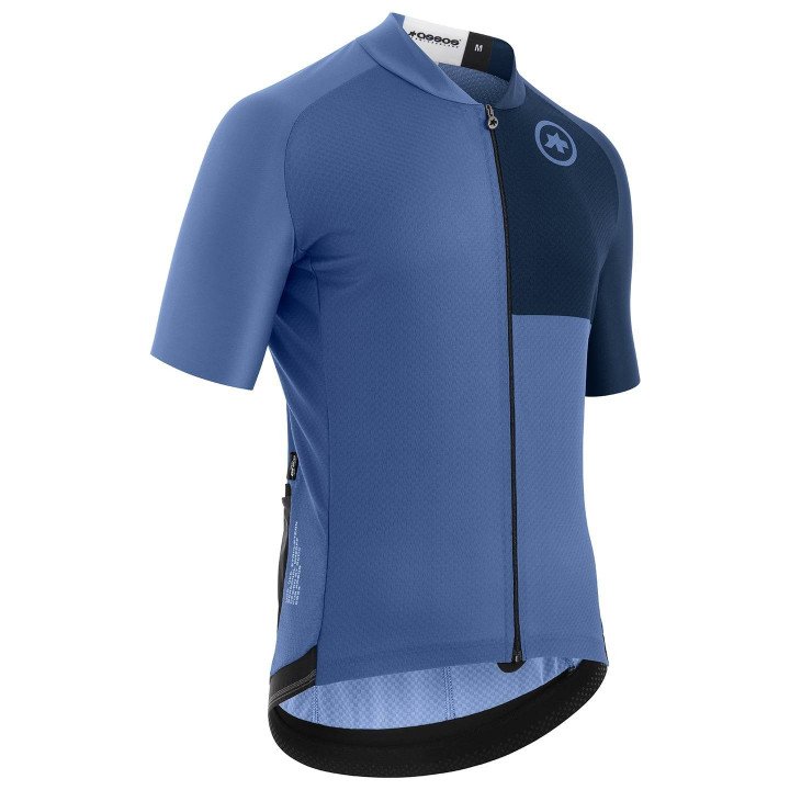 Maillot corto ASSOS Mille GT C2 EVO Stahlstern azul, ideal para ciclistas