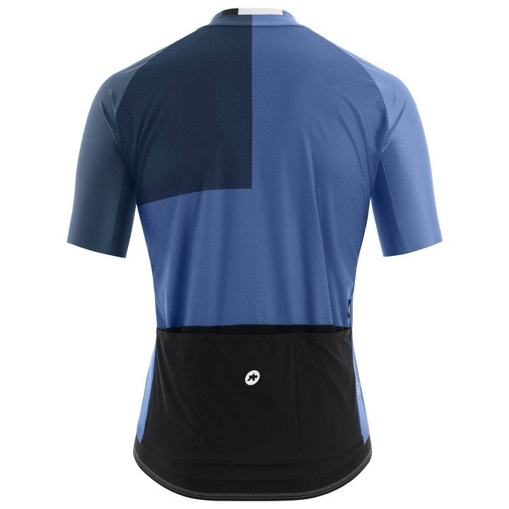 Maillot corto ASSOS Mille GT C2 EVO Stahlstern azul, ideal para ciclistas