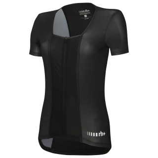 Maillot corto mujer RH+ Diva Evo negro, comodidad y estilo en tus paseos en bici