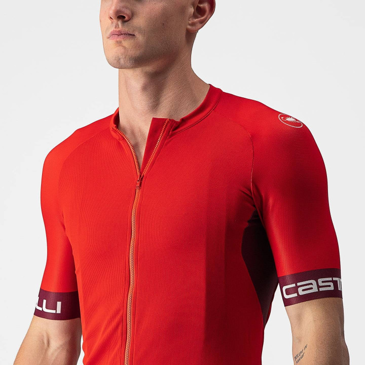 Maillot Entrata VI rojo de CASTELLI: comodidad y estilo para ciclistas