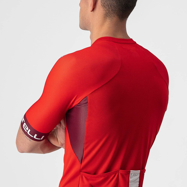 Maillot Entrata VI rojo de CASTELLI: comodidad y estilo para ciclistas