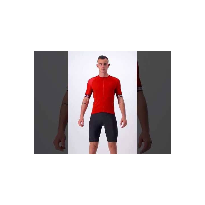 Maillot Entrata VI rojo de CASTELLI: comodidad y estilo para ciclistas