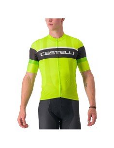 Maillot Scorpione 3 negro-verde neón de CASTELLI para ciclistas que buscan estilo y comodidad