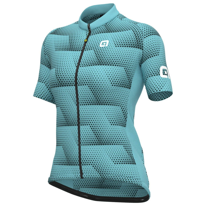 Maillot de ciclismo corto para mujer ALÉ en azul claro, cómodo y fresco para tus rutas