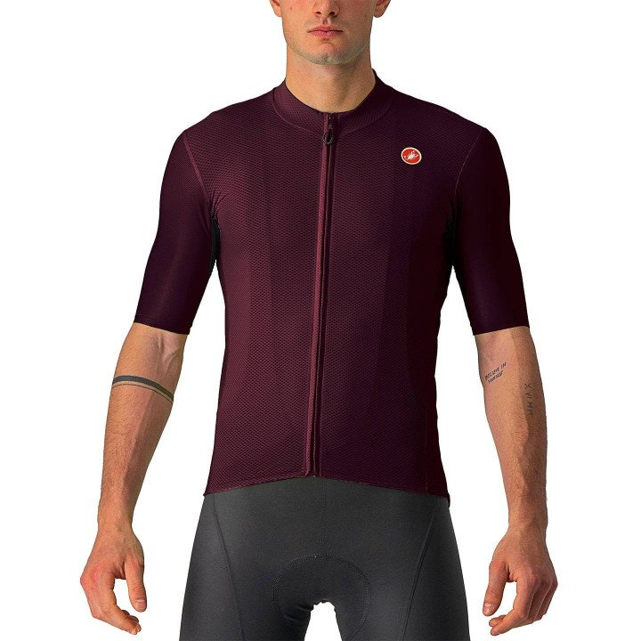 Maillot burdeos Endurance Elite de Castelli para ciclistas que buscan comodidad y estilo