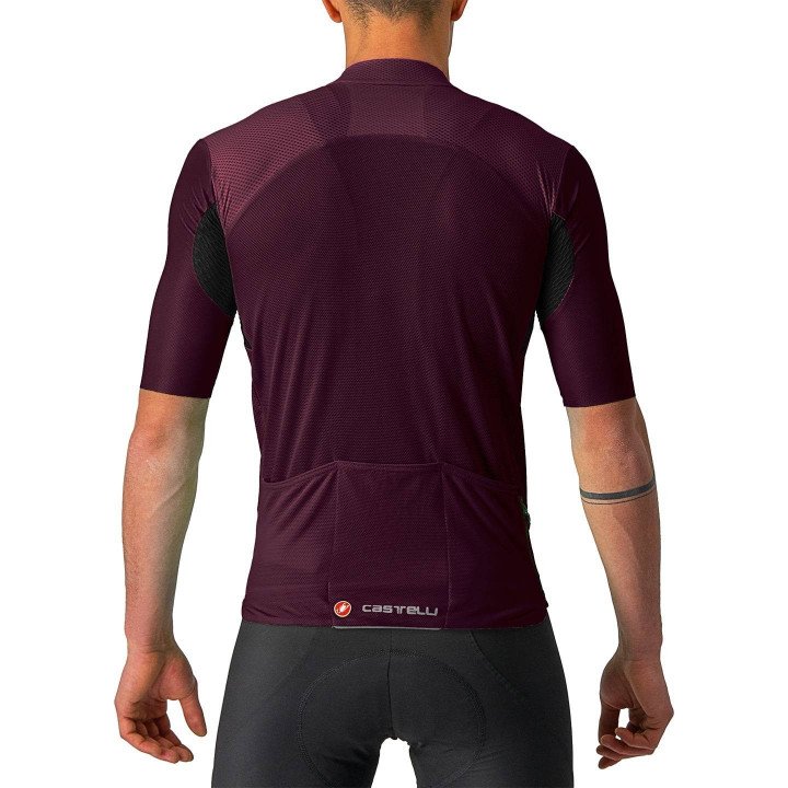 Maillot burdeos Endurance Elite de Castelli para ciclistas que buscan comodidad y estilo