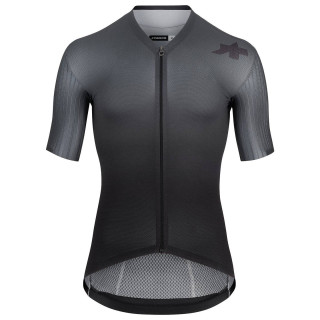 Maillot corto Assos Equipe RS S11 negro y gris, el aliado perfecto para tus rutas en bici