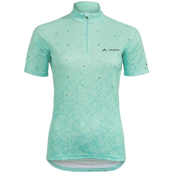 Maillot corto de ciclismo para mujer VAUDE Dotchic III en verde, comodidad y estilo en cada pedaleada