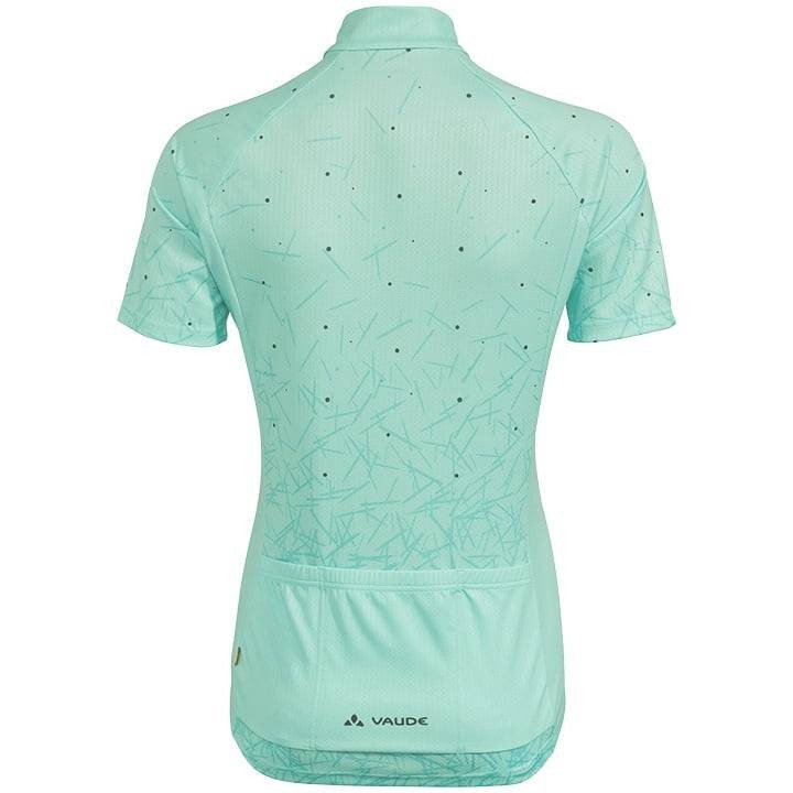 Maillot corto de ciclismo para mujer VAUDE Dotchic III en verde, comodidad y estilo en cada pedaleada
