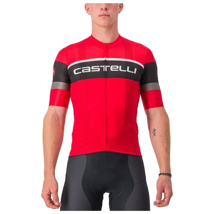 Maillot Scorpione 3 rojo-negro de CASTELLI: comodidad y estilo para ciclistas