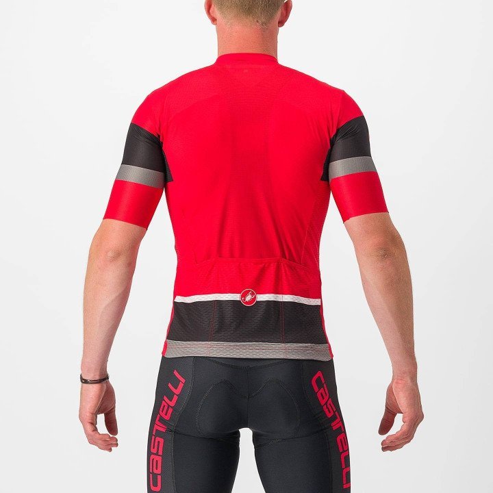 Maillot Scorpione 3 rojo-negro de CASTELLI: comodidad y estilo para ciclistas