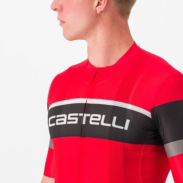 Maillot Scorpione 3 rojo-negro de CASTELLI: comodidad y estilo para ciclistas