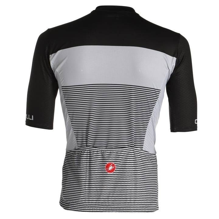 Maillot de ciclismo corto Competizione 2 de CASTELLI en negro y gris, ideal para cualquier ciclista