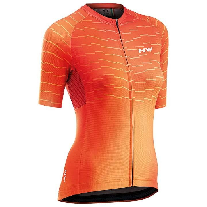 Maillot de ciclismo corto para mujer Blade en naranja de NORTHWAVE, comodidad y frescura en cada pedaleada
