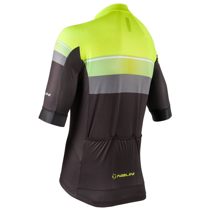Maillot NALINI New Speed negro-verde neón: comodidad y frescura para tus rutas en bici
