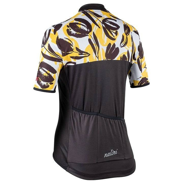 Maillot de ciclismo corto para mujer NALINI Turin 2006 en amarillo y negro