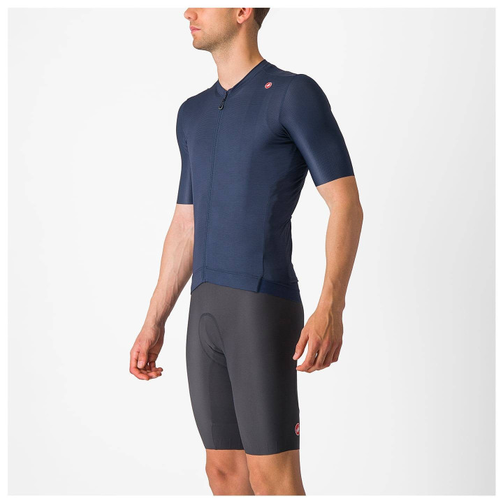 Maillot de ciclismo corto Espresso azul oscuro de CASTELLI: comodidad y estilo para tus rutas