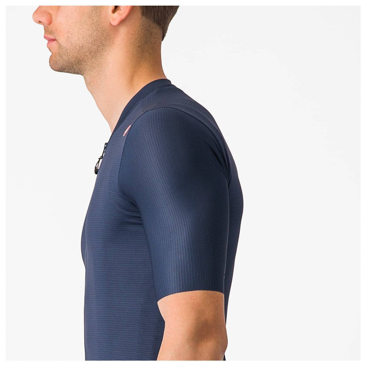 Maillot de ciclismo corto Espresso azul oscuro de CASTELLI: comodidad y estilo para tus rutas