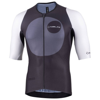 Maillot NALINI Fast negro y blanco: comodidad y estilo para tus rutas en bici