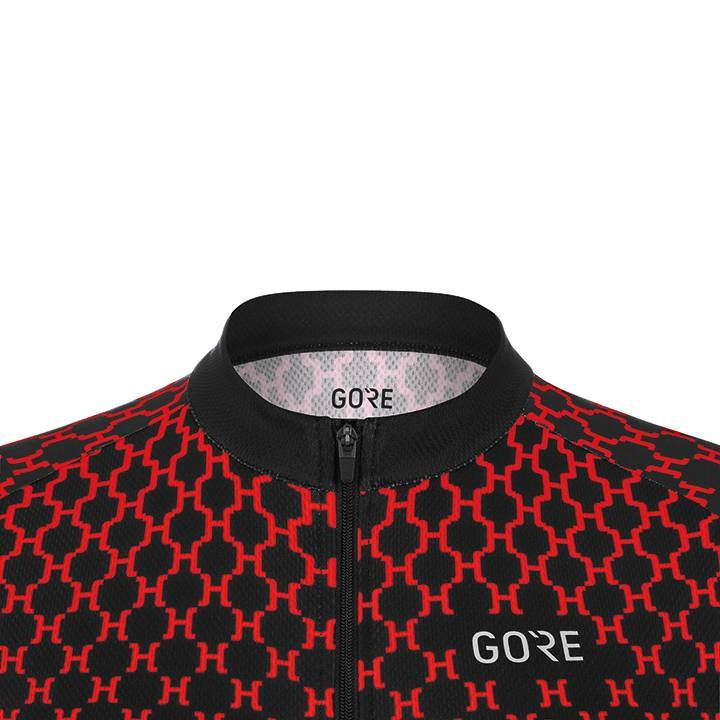 Maillot corto para mujer Hakka en fucsia y negro, ideal para ciclistas