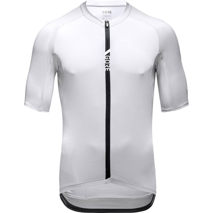 Maillot corto blanco Torrent de GORE WEAR para ciclistas cómodos y frescos