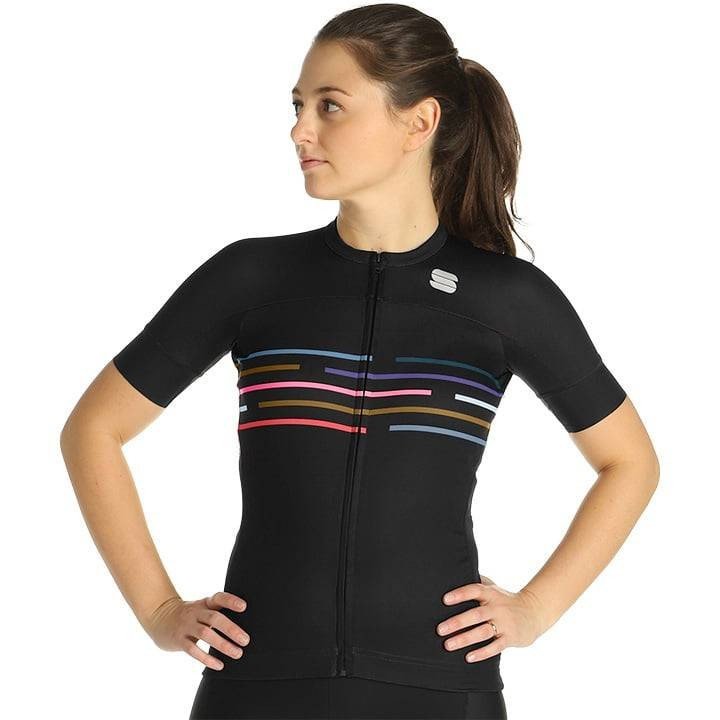 Maillot corto para mujer Vélodrome negro de SPORTFUL, comodidad y estilo en cada pedaleada