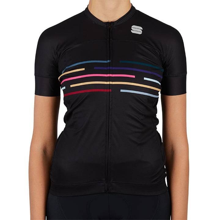 Maillot corto para mujer Vélodrome negro de SPORTFUL, comodidad y estilo en cada pedaleada