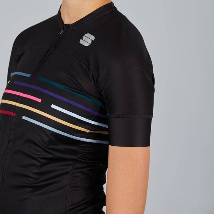Maillot corto para mujer Vélodrome negro de SPORTFUL, comodidad y estilo en cada pedaleada