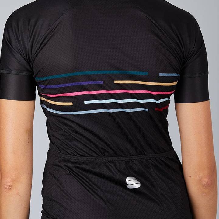 Maillot corto para mujer Vélodrome negro de SPORTFUL, comodidad y estilo en cada pedaleada