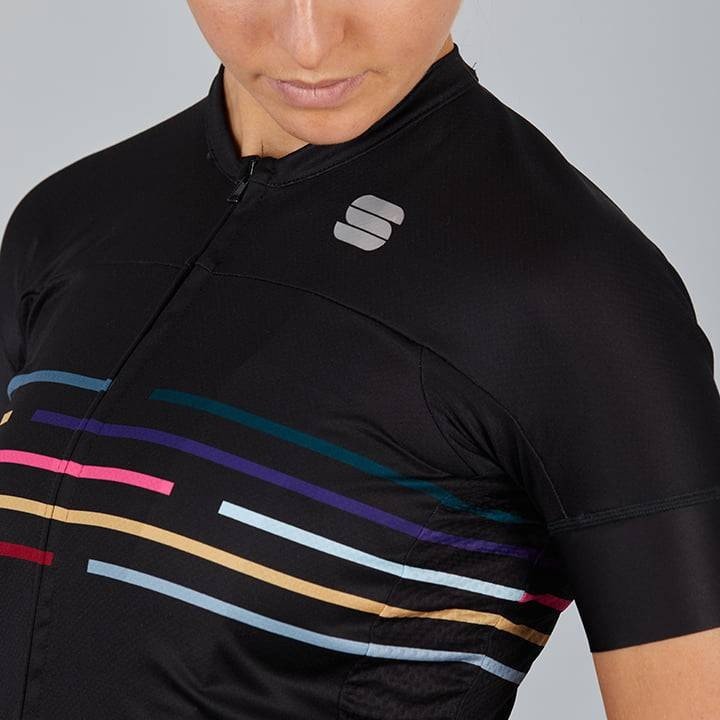 Maillot corto para mujer Vélodrome negro de SPORTFUL, comodidad y estilo en cada pedaleada