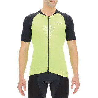 Maillot de Ciclismo UYN Granfondo Verde y Negro para Rutas Cómodas