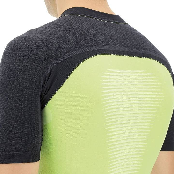 Maillot de Ciclismo UYN Granfondo Verde y Negro para Rutas Cómodas