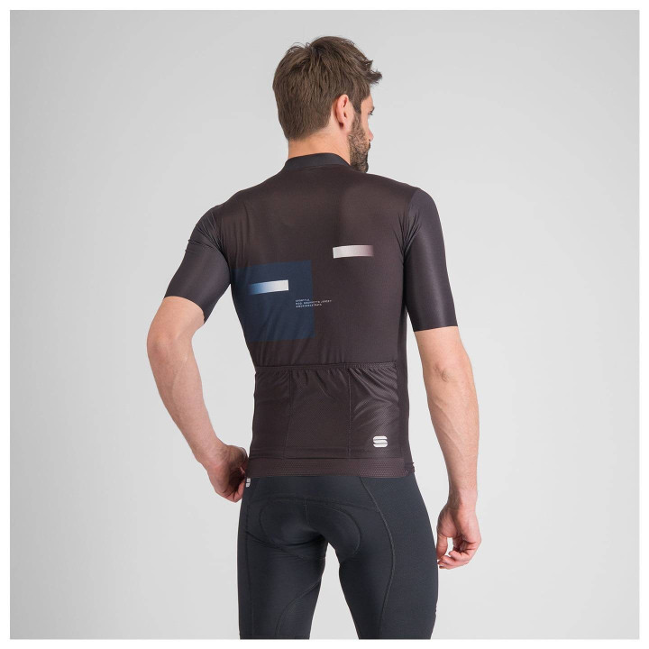 Maillot de ciclismo corto Gruppetto negro de SPORTFUL: comodidad y frescura en tus rutas