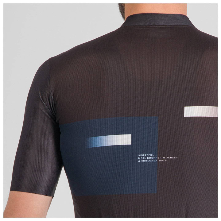 Maillot de ciclismo corto Gruppetto negro de SPORTFUL: comodidad y frescura en tus rutas