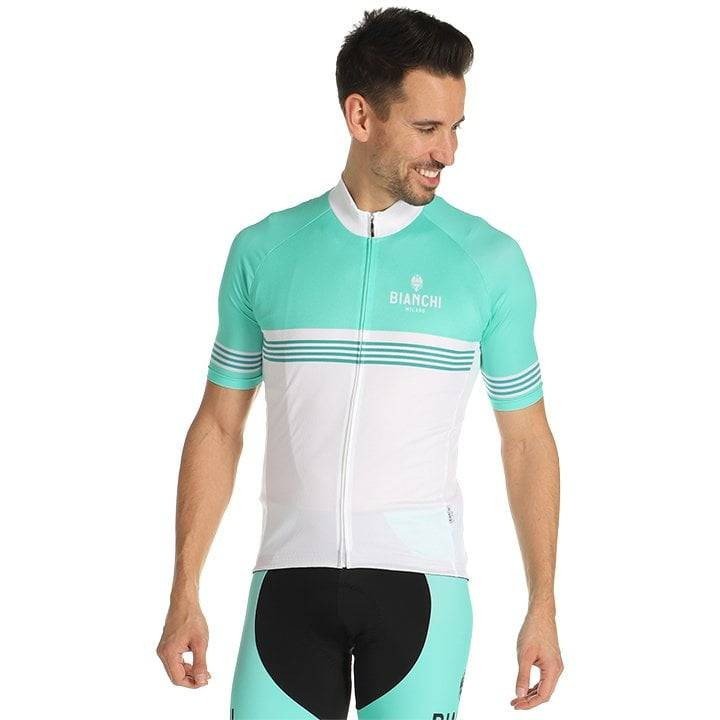 Maillot de ciclismo BIANCHI MILANO Prizzi verde y blanco para los que buscan comodidad y estilo