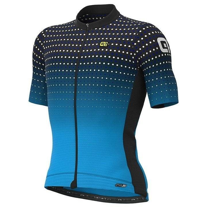 Maillot corto ALÉ Bullet azul y negro, comodidad y estilo para tus rutas en bicicleta